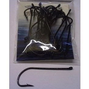 Image of FLADEN BLACK LIMERICK HOOKS 20 PACK SIZE 8 6 4 2 1 1/0 2/0 3/0 4/0 5/0 6/0 7/0 8/0 (6)