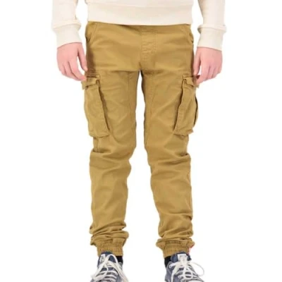 Image of Alpha Industries Twill Jogger Cargo trousers for kids, Size: 10y, Khaki
