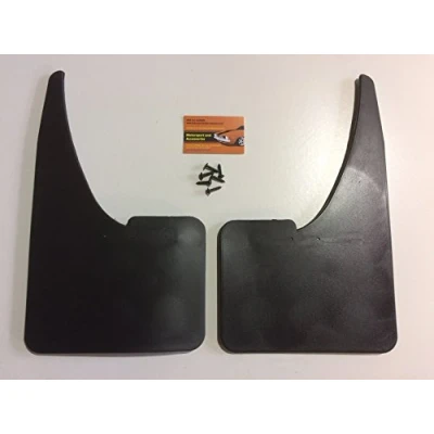Image of MSA© UNIVERSAL Car Rubber Black Mudflaps Mud Flaps Pair Of