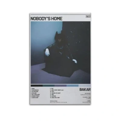 Image of Szzmyo Bakar Poster Nobody&#039;s Home Album Decorative Painting Modern Aesthetic Canvas Bedroom Art Living Room Decoration 12x18inch(30x45cm) Unframe Style