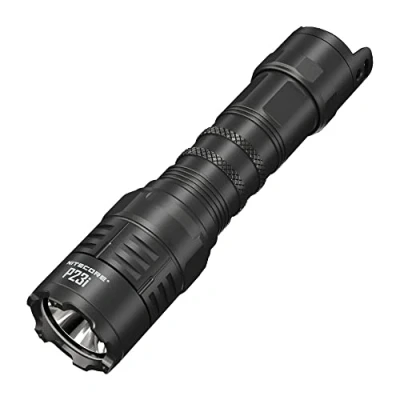Image of Nitecore P23i Long Range Flashlight 3000 lumens, 512 Yard thow, NL2150HPi High Performance Battery &amp; Eco Sensa Keychain Light, Black