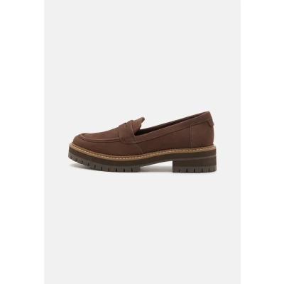 Image of TOMS CARA Slipons, Women&#039;s, Size: 6.5, Dark brown Suede