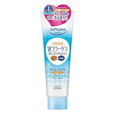 Image of Kose Cosmeport Softymo New Version Cleansing Wash 190g Collagen (Green Tea Set)