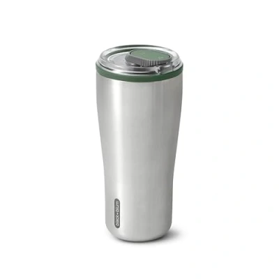 Image of Black+Blum Insulated Tumbler 18/8 Stainless Steel Vacuum Travel with Leak Proof, Lockable Lid Keeps Hot for 6hrs, Cold 8hrs, Olive 600ml