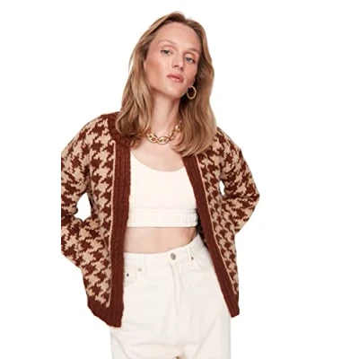 Image of Trendyol Cardigan Brown Regular