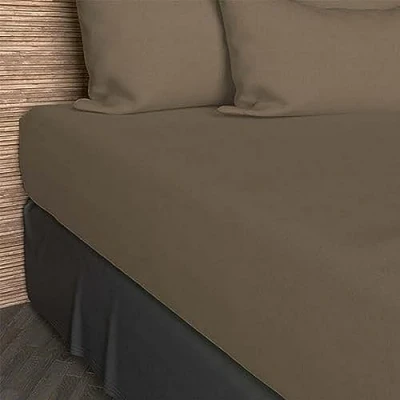 Image of Soleil d&#039;ocre 610827 Cotton Fitted Sheet, Cotton, off white, 180 x 200 cm
