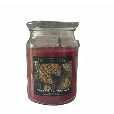Image of Wickford &amp; Co Christmas Spirit Scented Candle up to 95 hours burn time (Warm Apple Cinnamon)