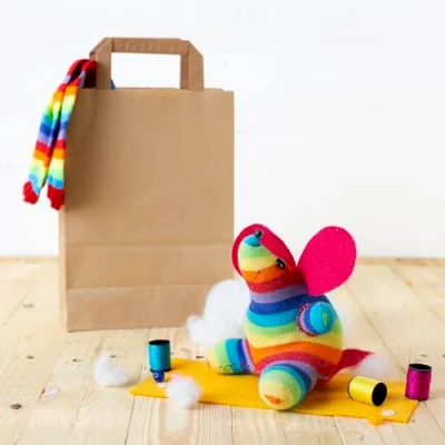 Image of Sock Mouse Craft kit Sewing for kids kits adults gifts