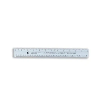 Image of 5 Star Ruler Plastic Shatter resistant 300mm Blue Tint [Pack 10]
