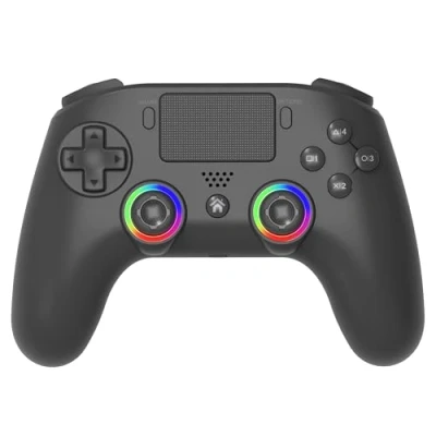 Image of Subsonic Wireless Controller for PS5 with programmable paddles and LEDs, vibration touch function Black