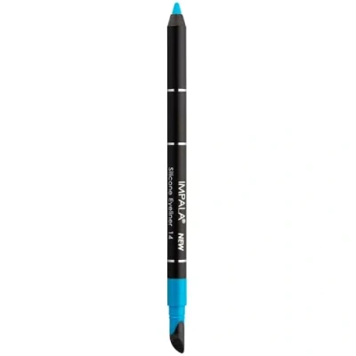 Image of IMPALA Waterproof Eyeliner with Silicone, Matte Light Blue Color No. 14 Defined Line or Smudged Effect Easy to Apply Creamy Texture Intense, Long Lasting, and Water Resistant