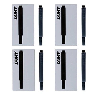 Image of Lamy Fountain Pen Ink Cartridges, Black Ink, Pack of 20 (LT10BKB)