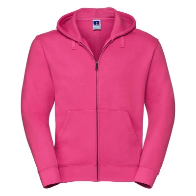 Image of Russell Athletic Mens Authentic Hooded Sweatshirt (Fuchsia) Size Medium