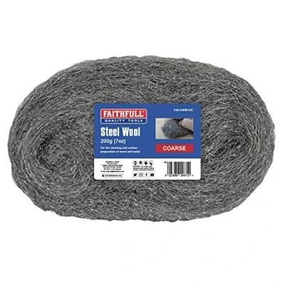 Image of Faithfull Steel Wire Wool 200g Grit: COARSE