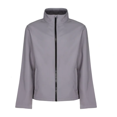 Image of Regatta Mens Ablaze Printable Softshell Jacket (Rock Grey/Black) Size X Large