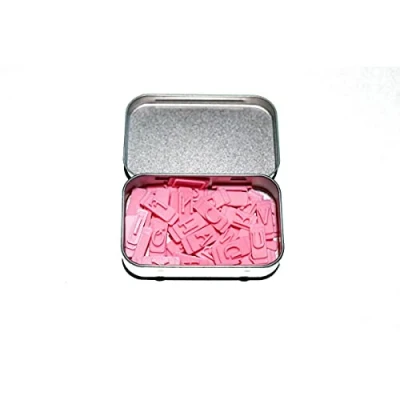 Image of LissieLou AlphaBakes Font 1 Small Stamp Tiles Letters on a Bar Lowercase