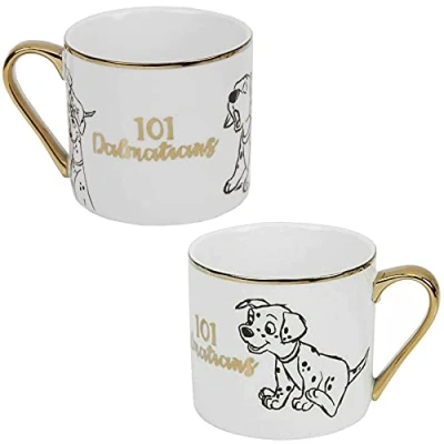 Image of Disney Bone China Mug Classic Collectable Design 101 Dalmatians 7677