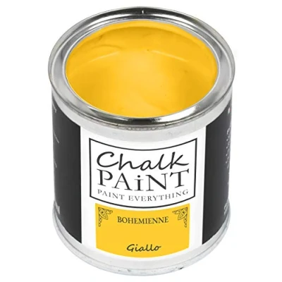 Image of Chalk Paint Everything® Giallo (Yellow) 250 ml Water Based for Shabby Chic Furniture, Décor, and Upcycling Projects Non Toxic, Easy to Apply