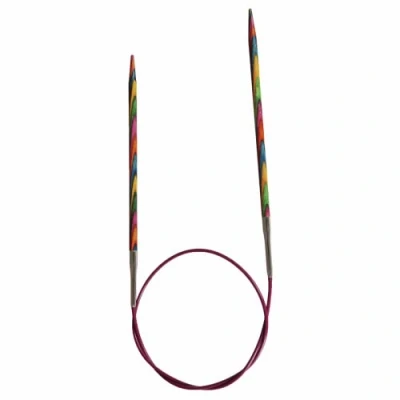 Image of KnitPro 80 cm x 2 mm Symfonie Fixed Circular Needles, Multi Color