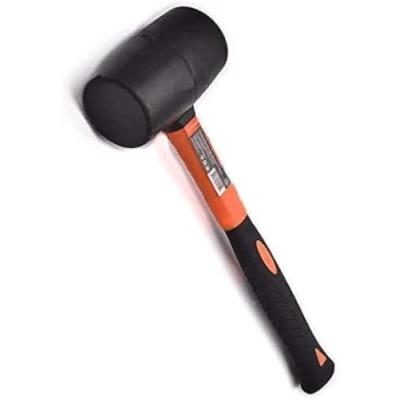 Image of Edward Tools Harden Rubber Mallet Hammer 16 oz Durable Eco Friendly Head for Camping, Flooring, Tent Stakes, Woodworking, Soft Blow Tasks Without Damage Ergonomic Grip Handle