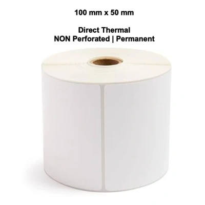 Image of Double Dragon 100 x 150 mm (4&quot; 6&quot;) Premium Coated Self Adhesive Direct Thermal Label for Zebra, MUNBYN Printers [1 Roll 500 Label]