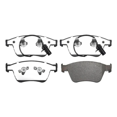 Image of 3W0698151AA, 3W0698151P Brake pad set BLUE PRINT ADBP420044 Front Axle incl. wear warning contact with piston clip BENTLEY: Continental Flying Spur
