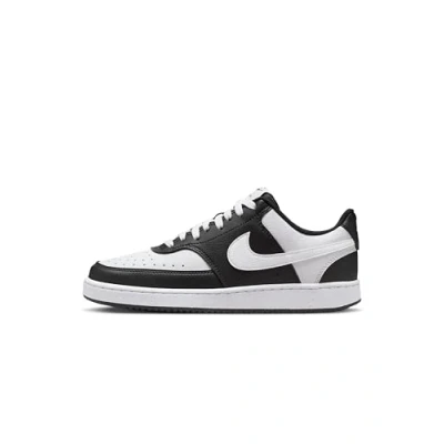 Image of Nike Women&#039;s Court Vision Low Next Nature Sneaker, Black/White, 4 UK