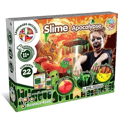 Image of Science4you Apocalypse Slime Set for Kids Kits Girls and Boys + Zombie Charms, Putty Kids, Butter Slime, Fluffy Crafts, Games, Toys, Gifts 8+ Year Olds