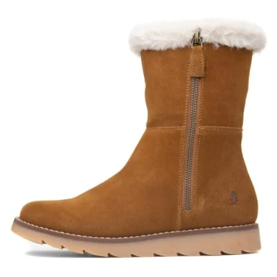 Image of Hush Puppies Women&#039;s Mary Ankle Boots, Tan, 5 UK