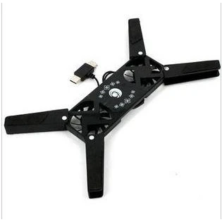 Image of 2 fan USB Laptop PC Cooling Cooler Pad Folding