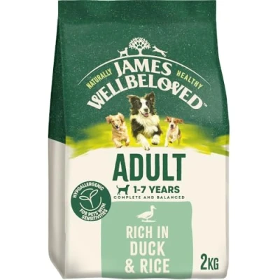 Image of James Wellbeloved Dog Adult Hypoallergenic Dry Food Duck and Rice 2 kg