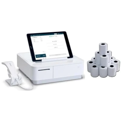 Image of Replacement Receipt Paper for Star Micronics Mpop Cash Drawer Register, 20 Rolls