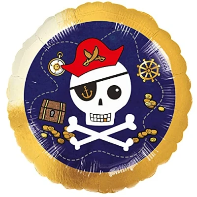 Image of amscan 4331975 Fun Pirate Weekend Helium Foil Balloon Birthday Party