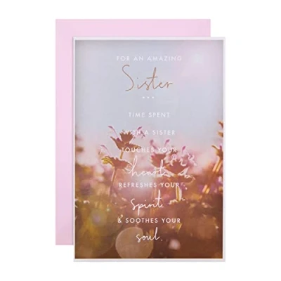 Image of Hallmark Birthday Card for Sister Contemporary Photographic Design