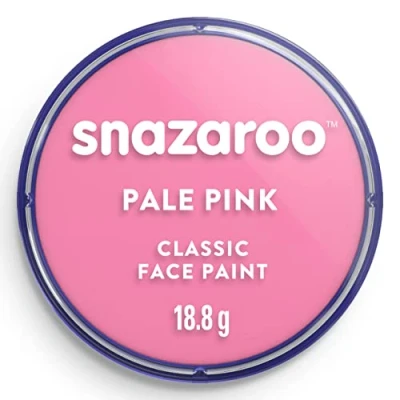 Image of Snazaroo Classic Face and Body Paint for Kids Adults, Pale Pink Colour, Water Based, Easily Washable, Non Toxic, Makeup, Painting Parties, Ages 3+