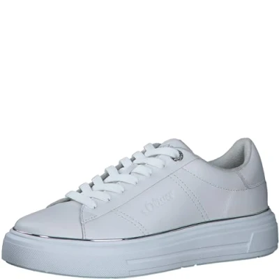 Image of s.Oliver Women&#039;s 5 23636 42 Sneaker, White Nappa, 6 UK