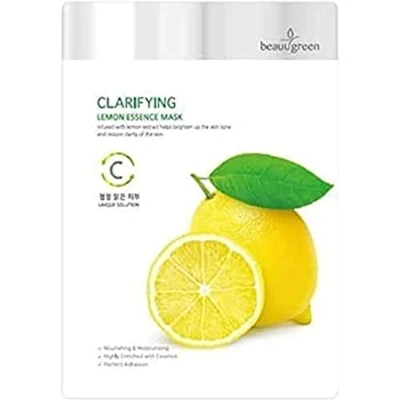 Image of BEAUUGREEN _Clarifying Lemon Essence Mask Rosaitlaj¹ca maseczka do twarzy Cytryna 23 g