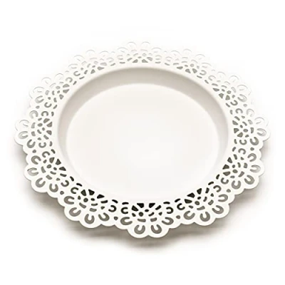 Image of IKEA Candle Dish, Steel, White, 2 x 19 cm
