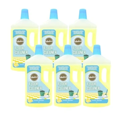 Image of Fabulosa Fragranced All Purpose Floor Cleaner, Surface Tackles Dirt, Grime and Stains, Multi 6 Pack, 1L, Lemon Sherbet