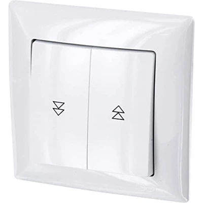 Image of ADAKAT On/Off Switch Push Button Plug in Terminal Series G1 Pure White