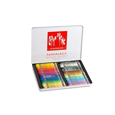 Image of Creative Art Materials Caran D&#039;ache Neocolor Ii Water Soluble Wax Pastel Set 40/Pk