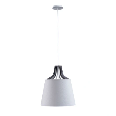 Image of Lucio Dome Pendant Ceiling Light White, 38cm, 1x E27