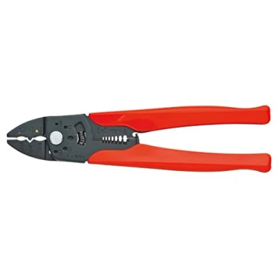 Image of KNIPEX 97 32 225 Crimping Pliers burnished with plastic grips mm