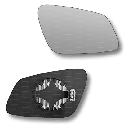 Image of Less4spares Replacement Wing Mirror Glass Right Compatible with BMW 1 Series 2011 2019 CLIP ON Driver Off side Heated Convex