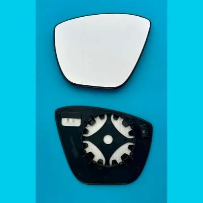 Image of Fits to Ford KA+(2016 ) Heated Base Convex Wing Mirror Glass Left Hand Passenger Side