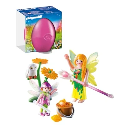 Image of Playmobil 9208 FAiries with Magic Cauldron Gift Egg, Fun Imaginative Role Play, PlaySets Suitable for Children Ages 4+