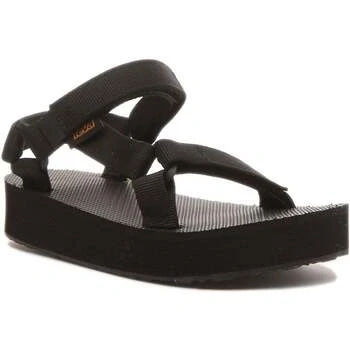 Image of Teva Girls Kids Sandal Midform Universal Black material_Synthetic Size UK 13