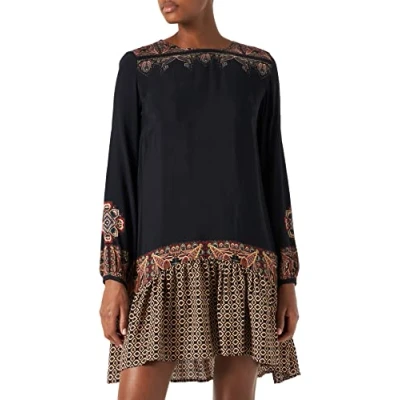 Image of Desigual Women&#039;s Vest_Sole Casual Dress, Black, X Small