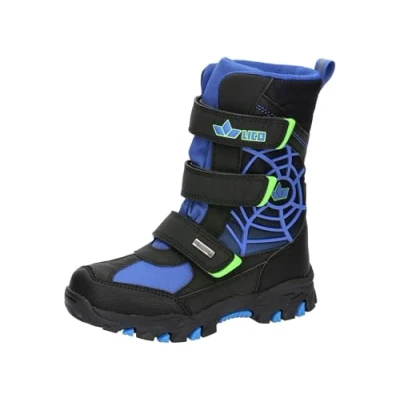 Image of Lico Sindre V Snow Boot, Black Blue Lemon, 11 UK Child