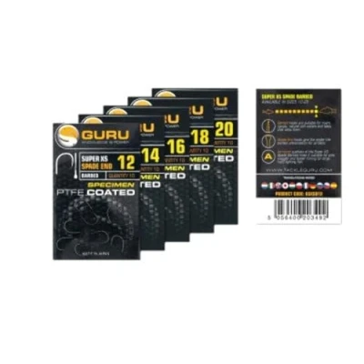Image of Guru Super XS Spade Barbed 12 Coarse hooks